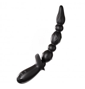 MizzZee - Pleasure Vibrating Anal Beads (Chargeable - Black)